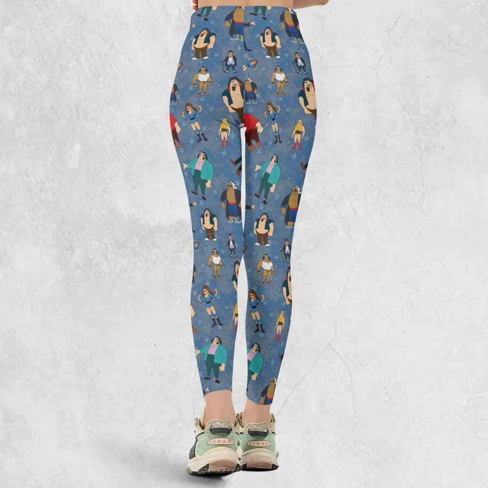 80s Hulk Rock 'n' Wrestling Characters Legging - 3