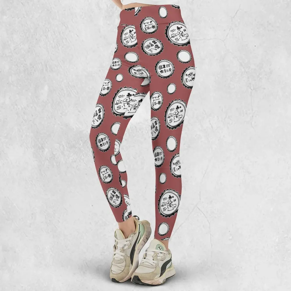 Recall Memories Beer Cap Puzzles Legging - 2