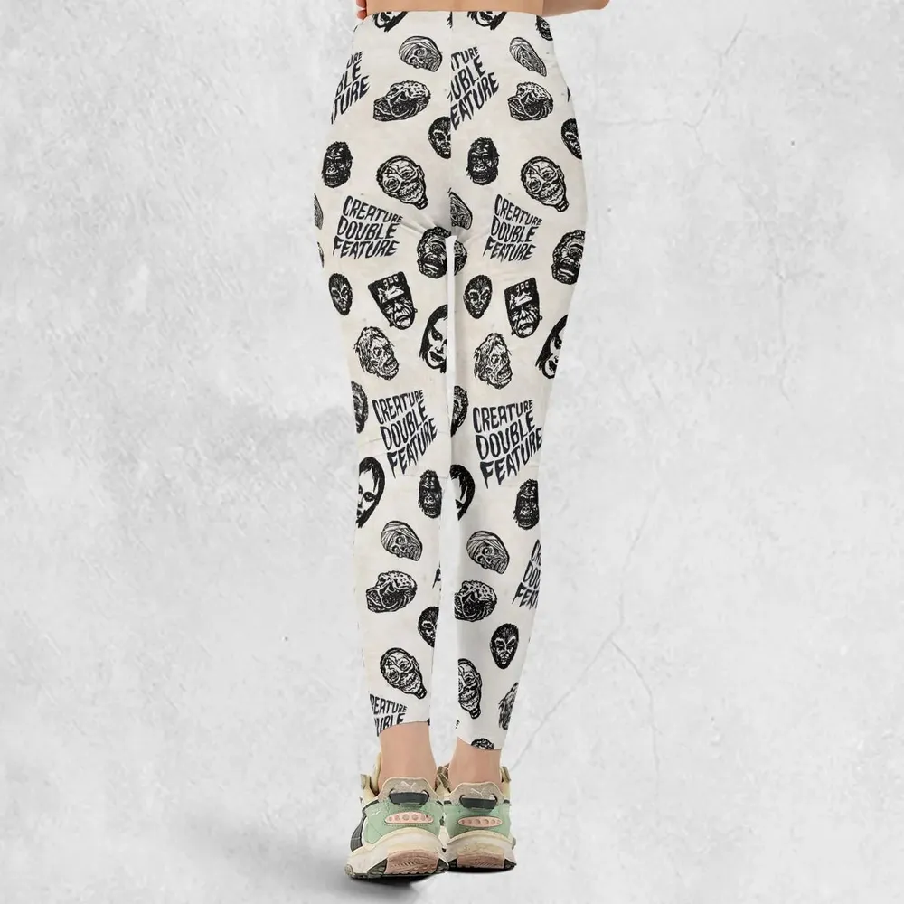 Creature Double Feature Horror Characters Legging - 3