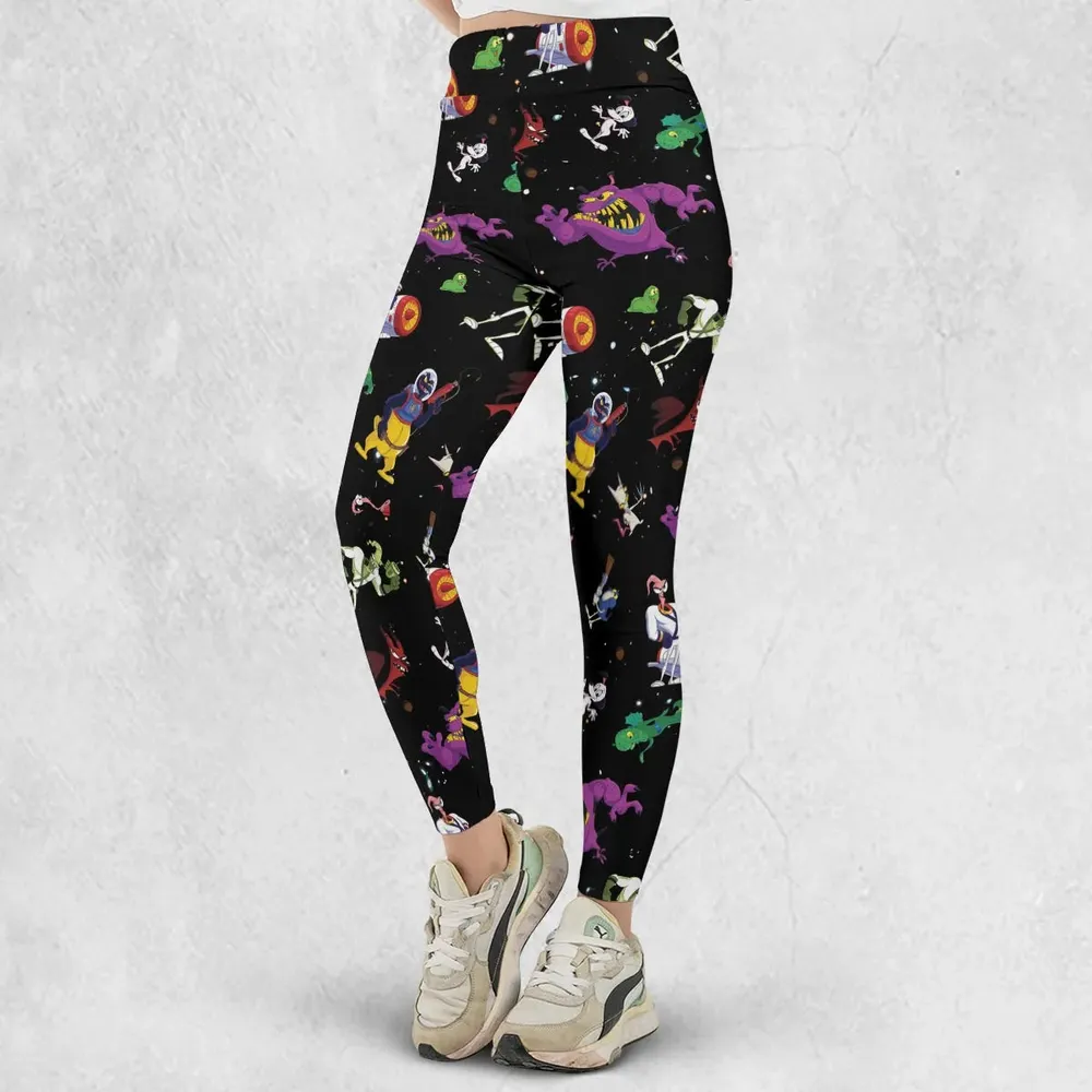 Earthworm Jim And Od Characters Legging - 2