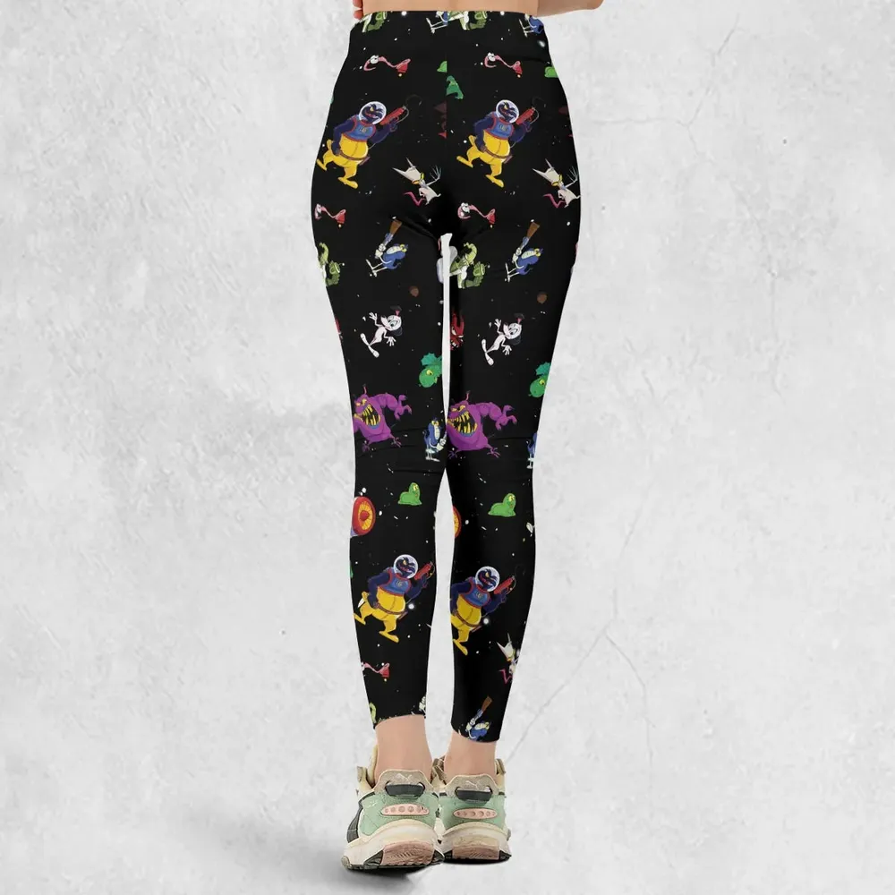 Earthworm Jim And Od Characters Legging - 3