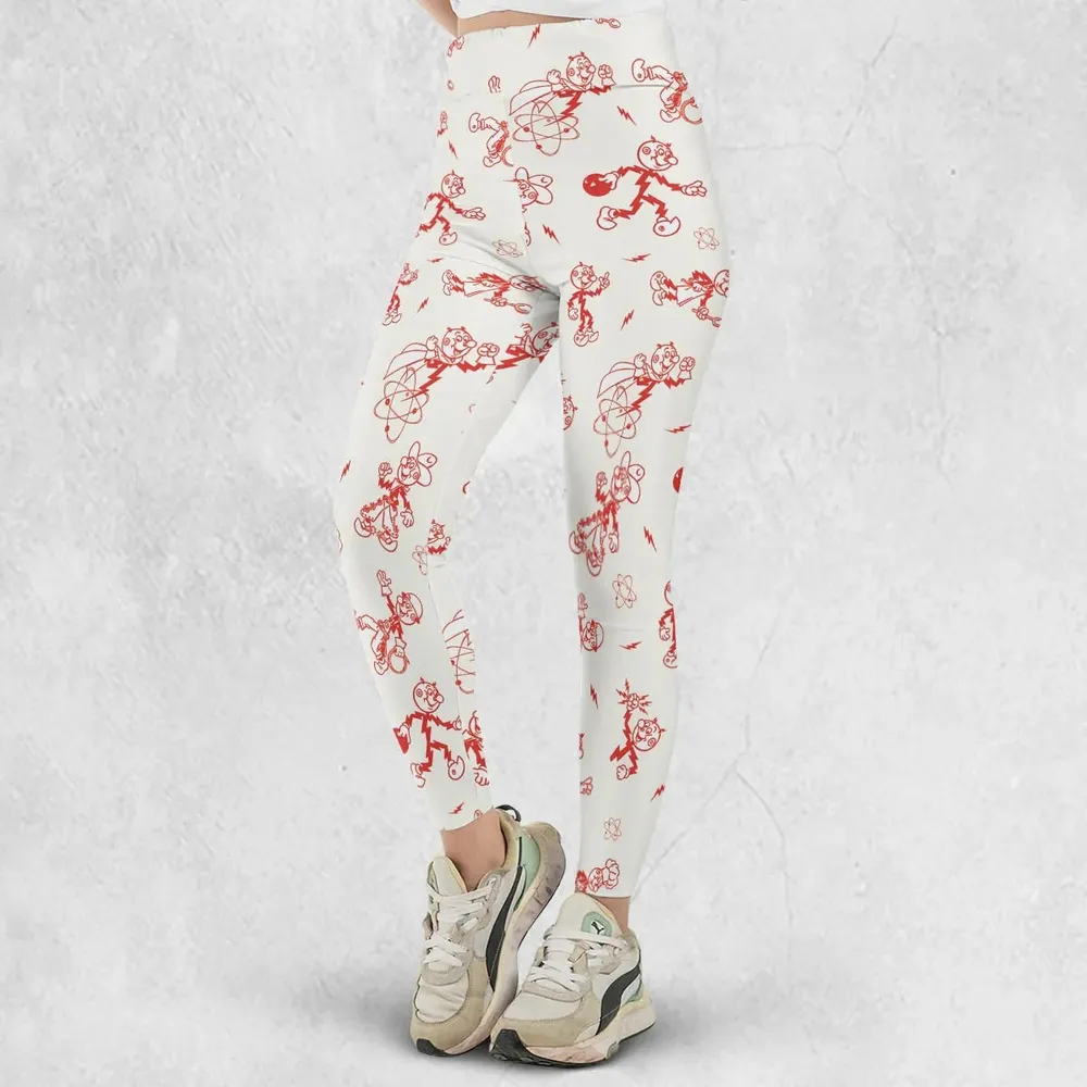 Vintage Style Nostalgic Reddy Kilowatt Legging - 2