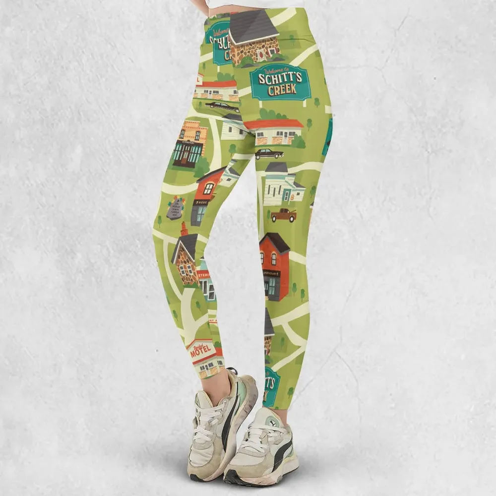 Schitt's Creek Town Map Legging - 2