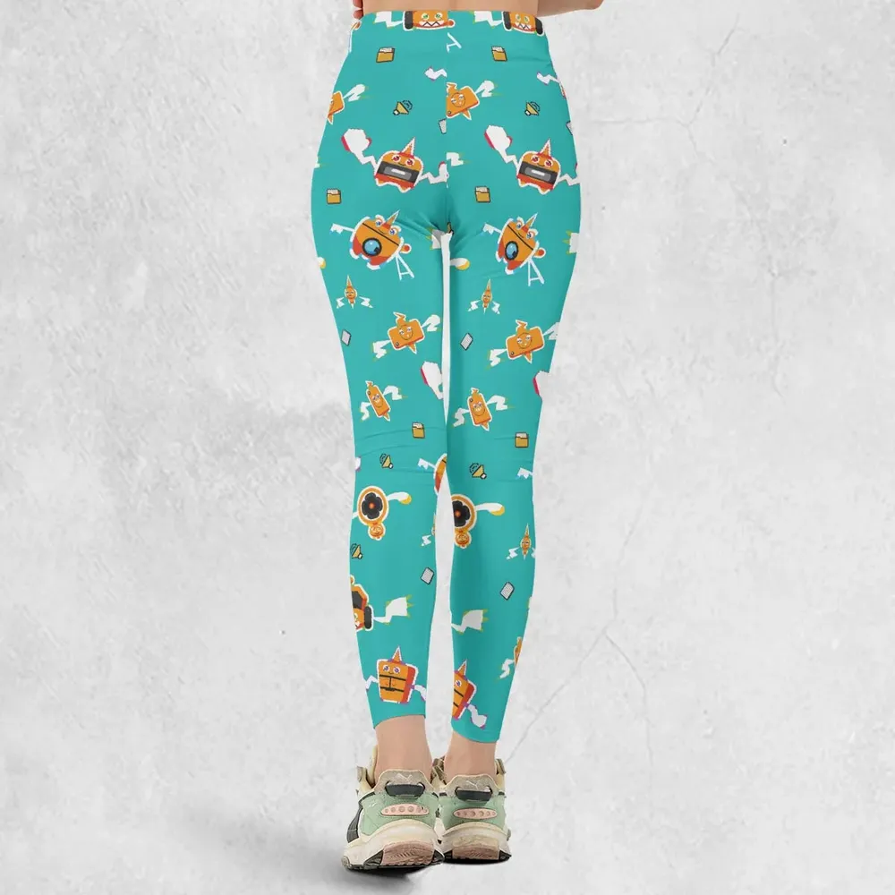 Pixel Rotom Electric Pokemon Legging - 3