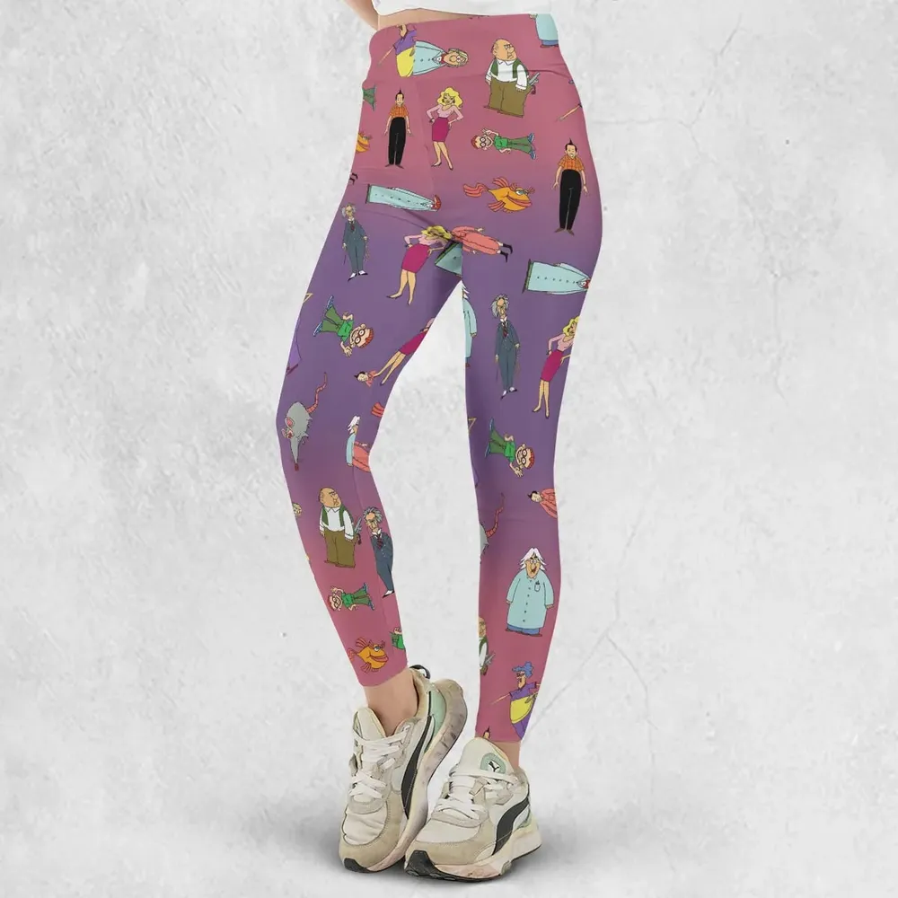 The Completely Mental Misadventures of Ed Grimley Characters Legging - 2