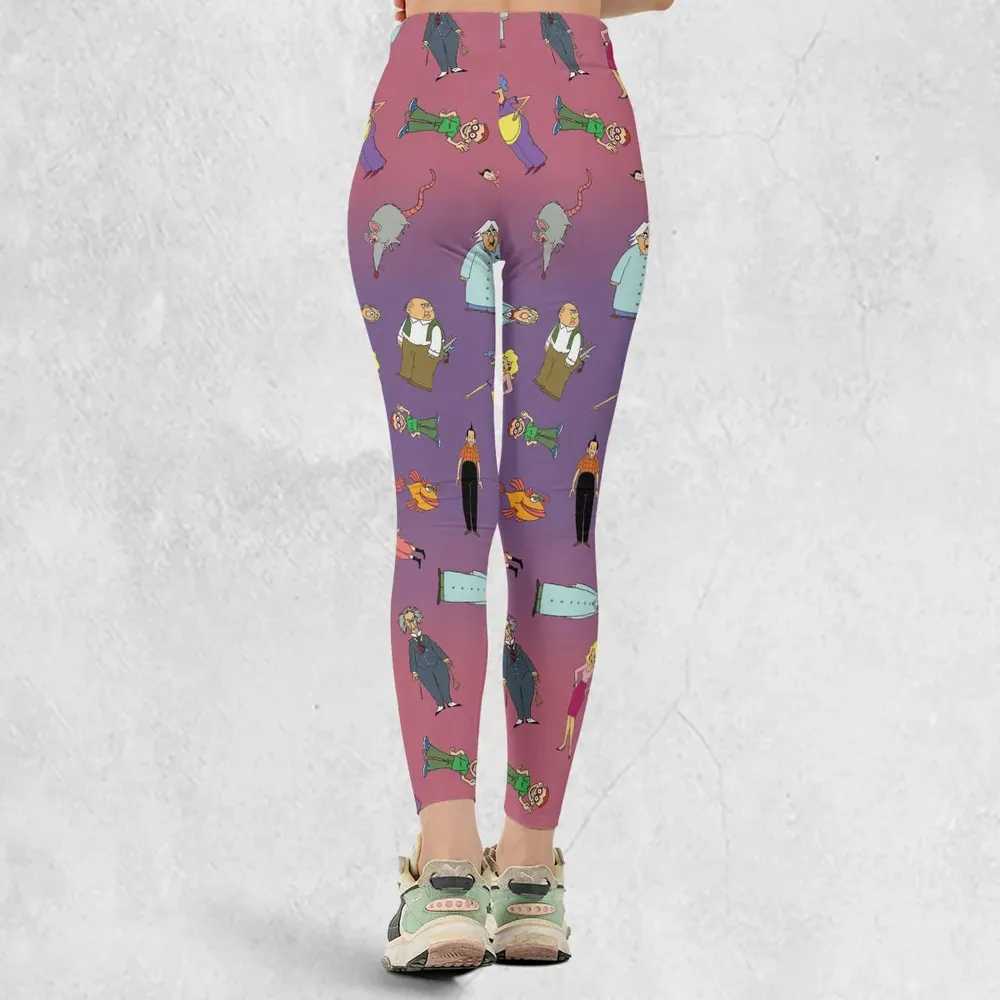 The Completely Mental Misadventures of Ed Grimley Characters Legging - 3