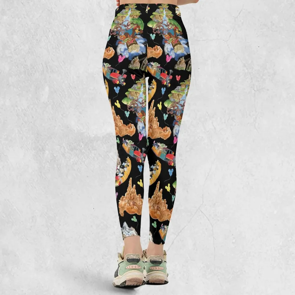 Mountain Magic Kingdom Parks Legging - 3