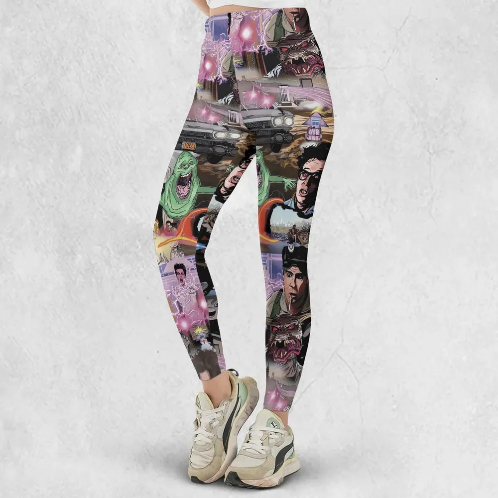 Ghostbusters Comic Style Montage Legging - 2