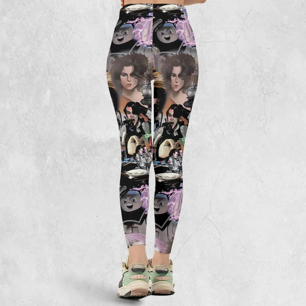 Ghostbusters Comic Style Montage Legging - 3