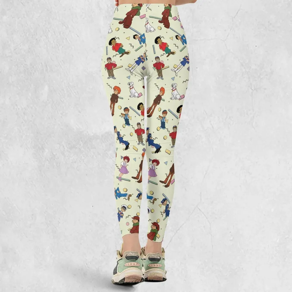 The Little Rascals Cartoon Characters Legging - 3
