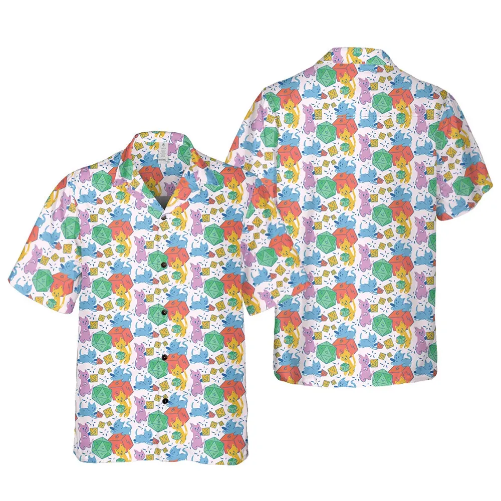 Dungeons And Cats Hawaiian Shirt - 3