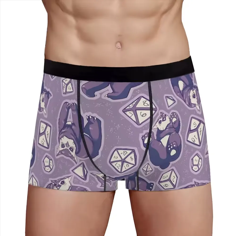 Purple Owlbear Underwear Men's Boxer Briefs - 1