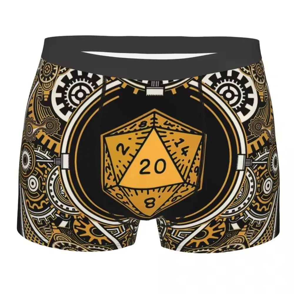 D20 Steampunk Gear Underwear Men's Boxer Briefs - 2