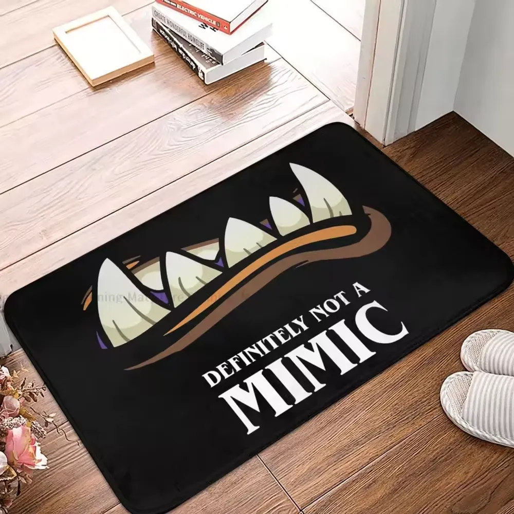 Definitely Not A Mimic Black Doormat - 1