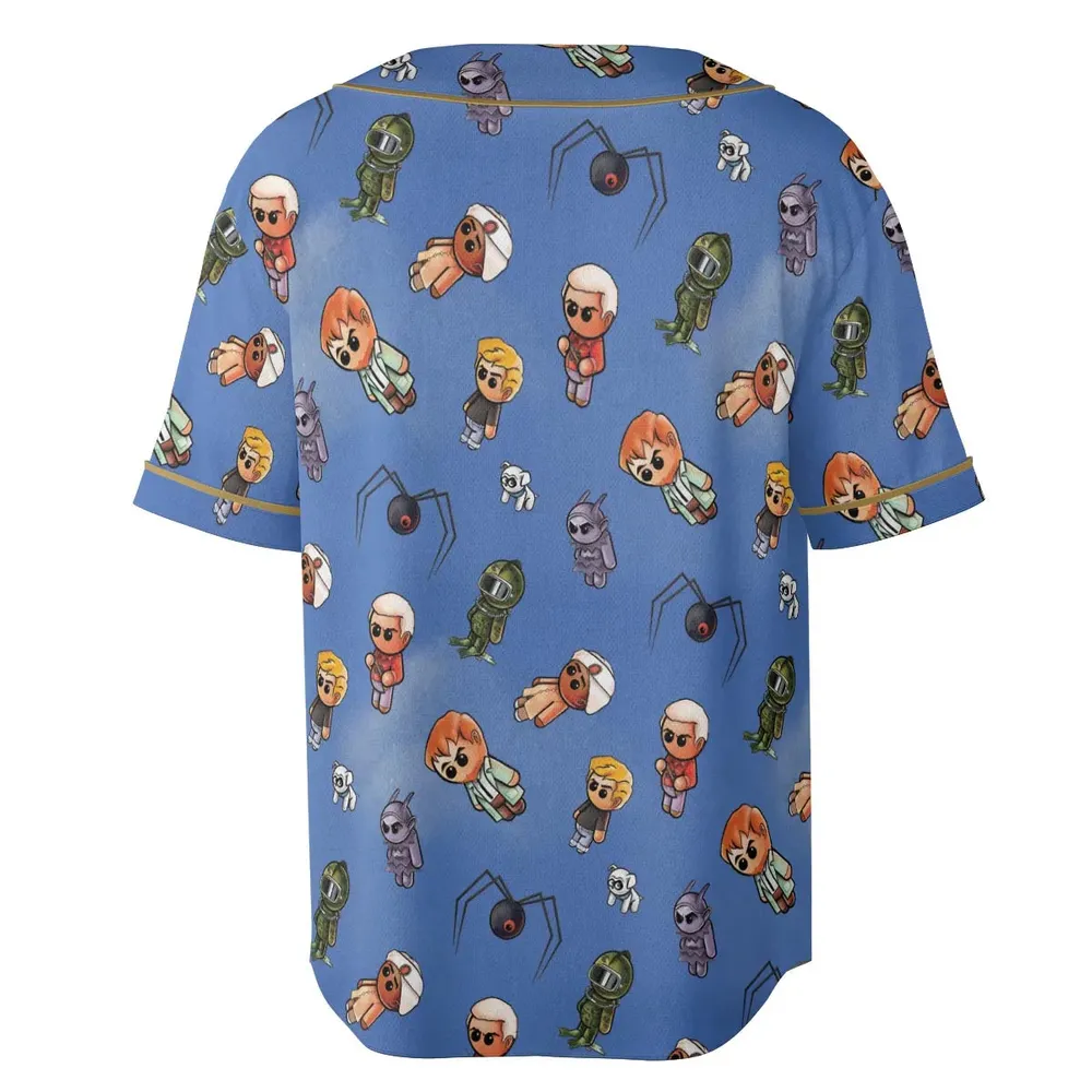 Johnny Quest Pooterbellies Unisex Baseball Jersey - 4