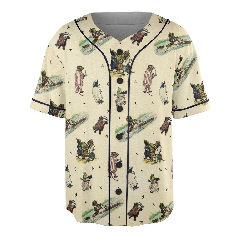 The Wind In The Willows Unisex Baseball Jersey - 3