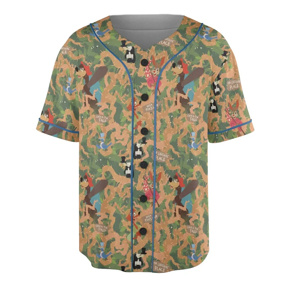 Flowing Down Splash Mountain Unisex Baseball Jersey - 3