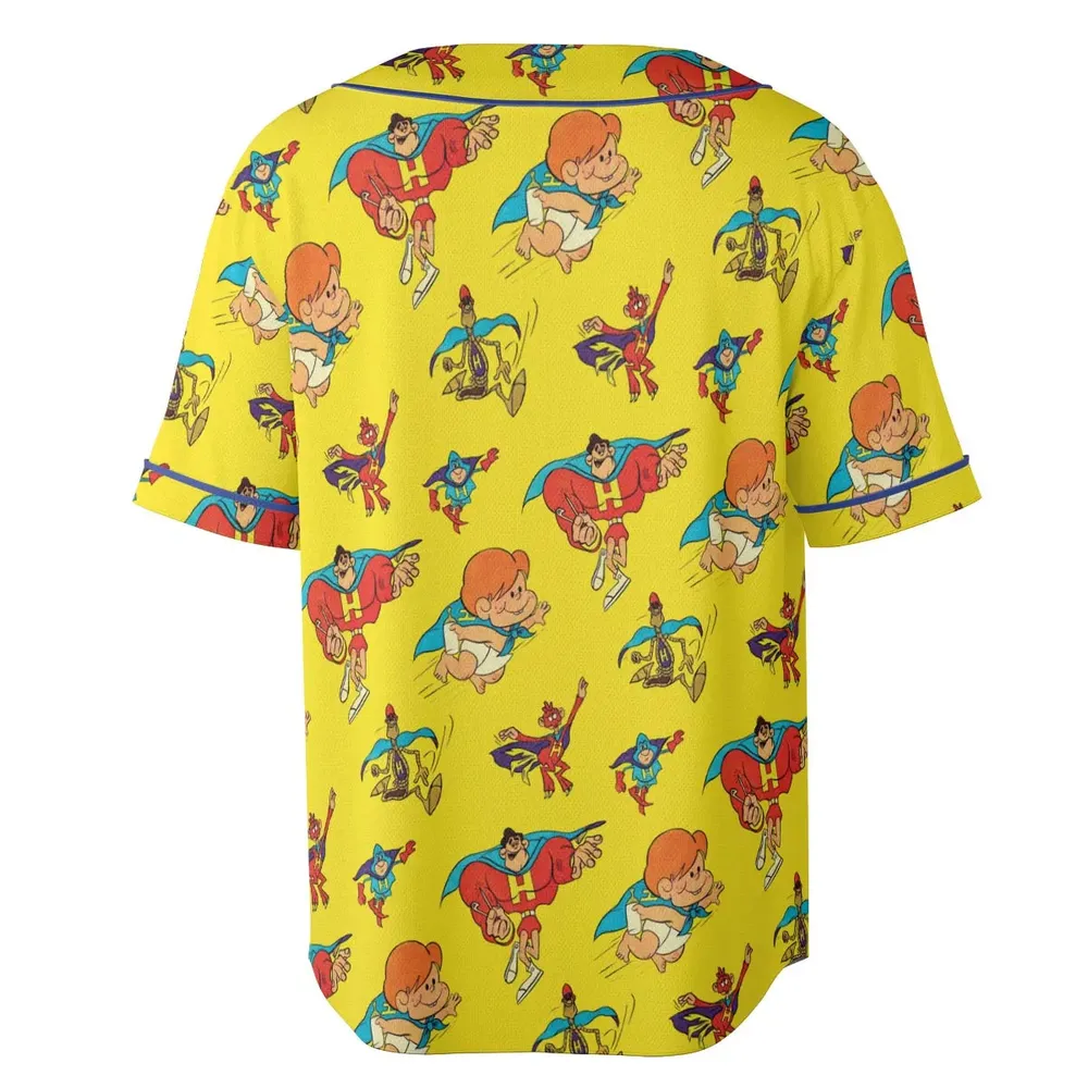 The Mighty Heroes Characters Unisex Baseball Jersey - 4