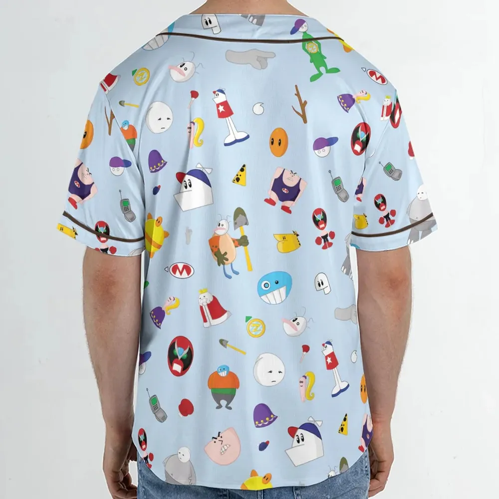 Homestar Runner Main Cast Unisex Baseball Jersey - 2