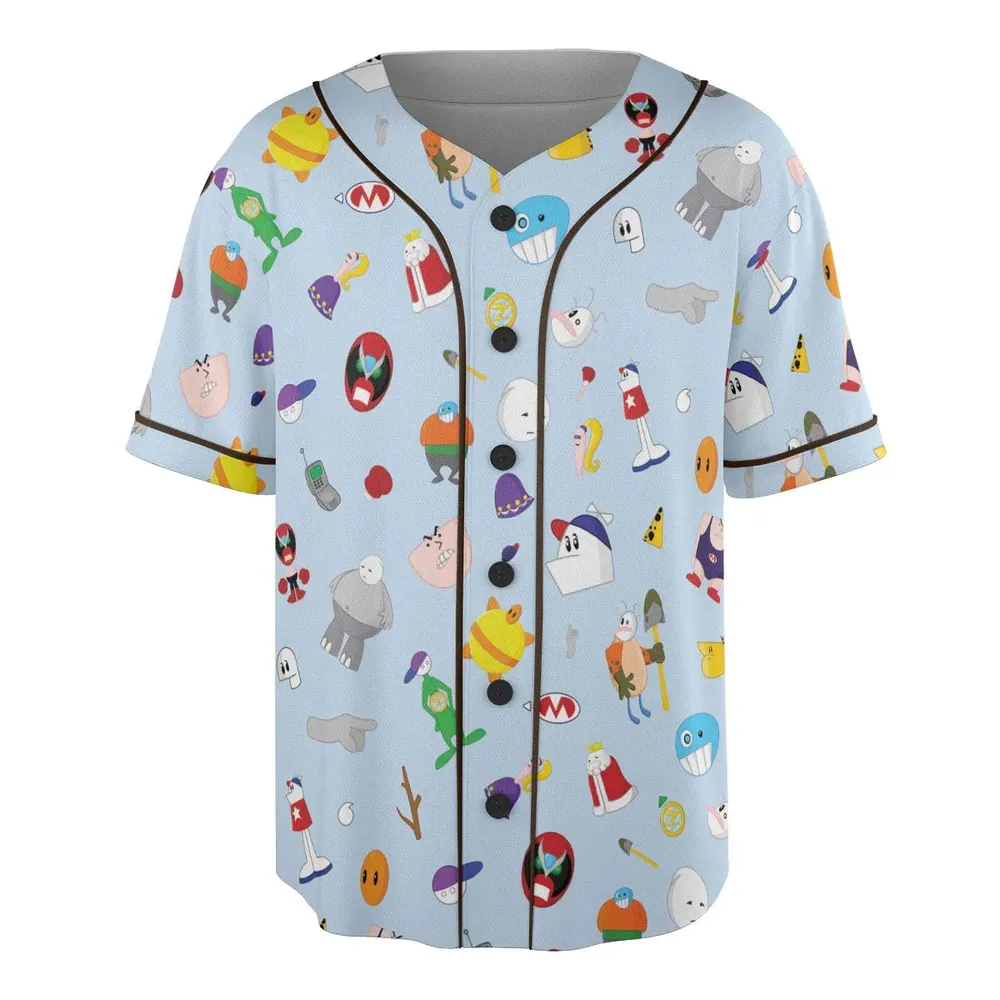 Homestar Runner Main Cast Unisex Baseball Jersey - 3