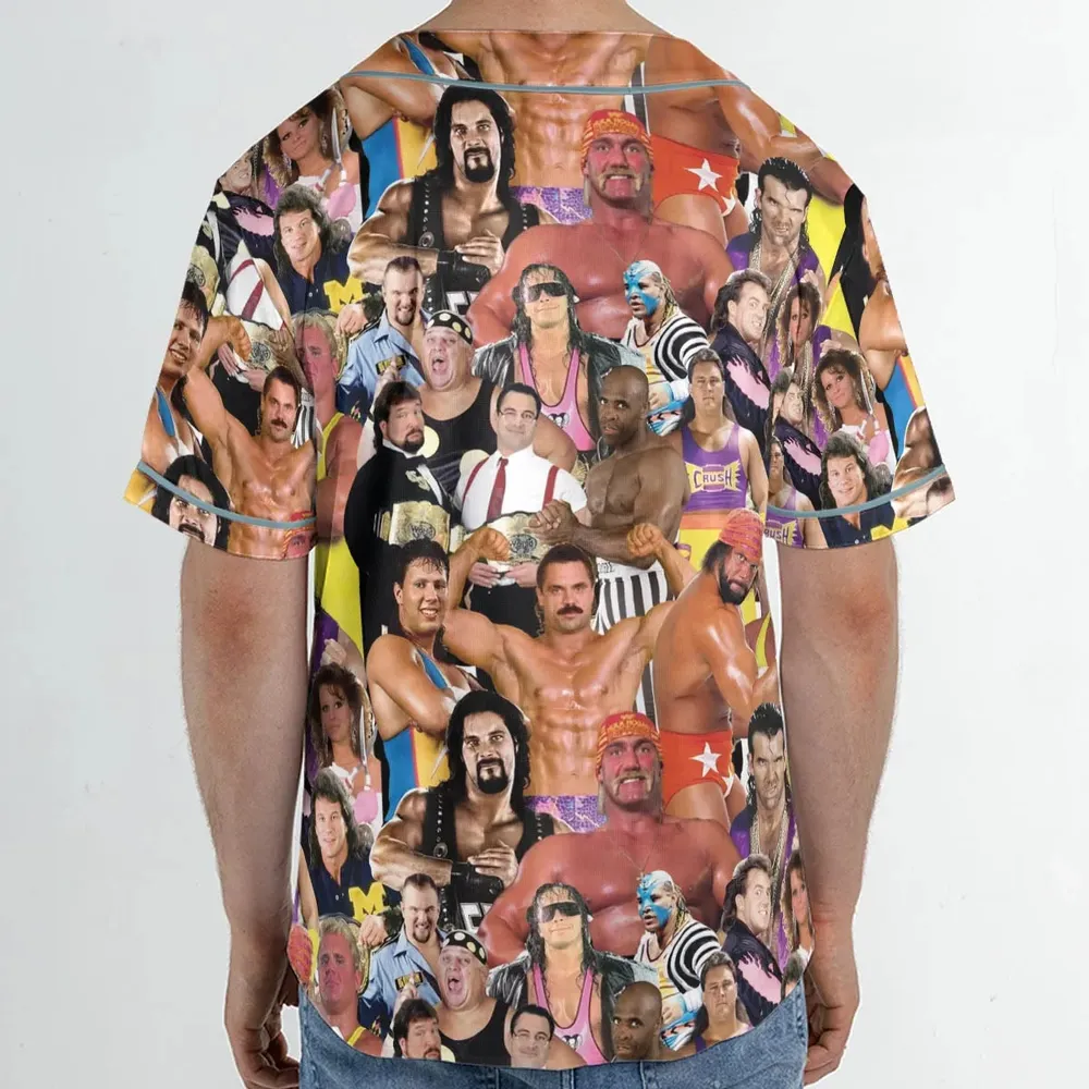 Early 90s Great Era Of WWF Unisex Baseball Jersey - 2