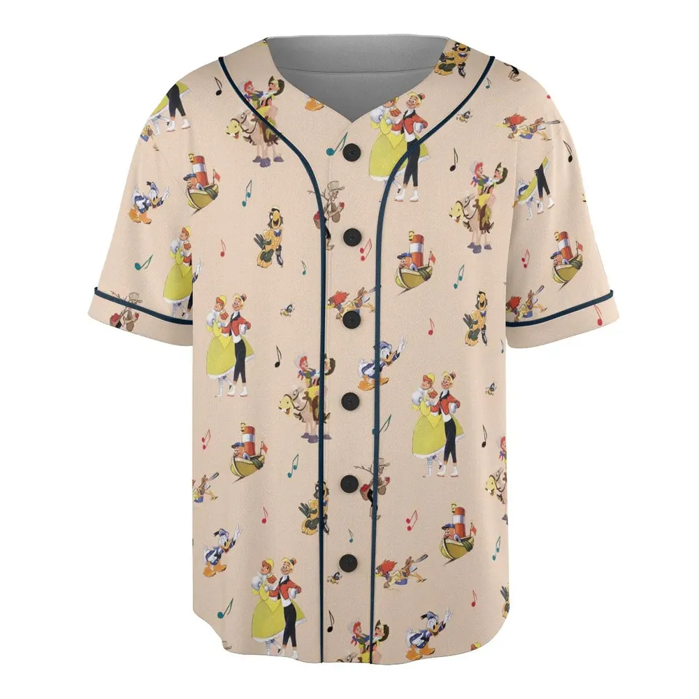 Disney Classics Melody Time Unisex Baseball Jersey - 3