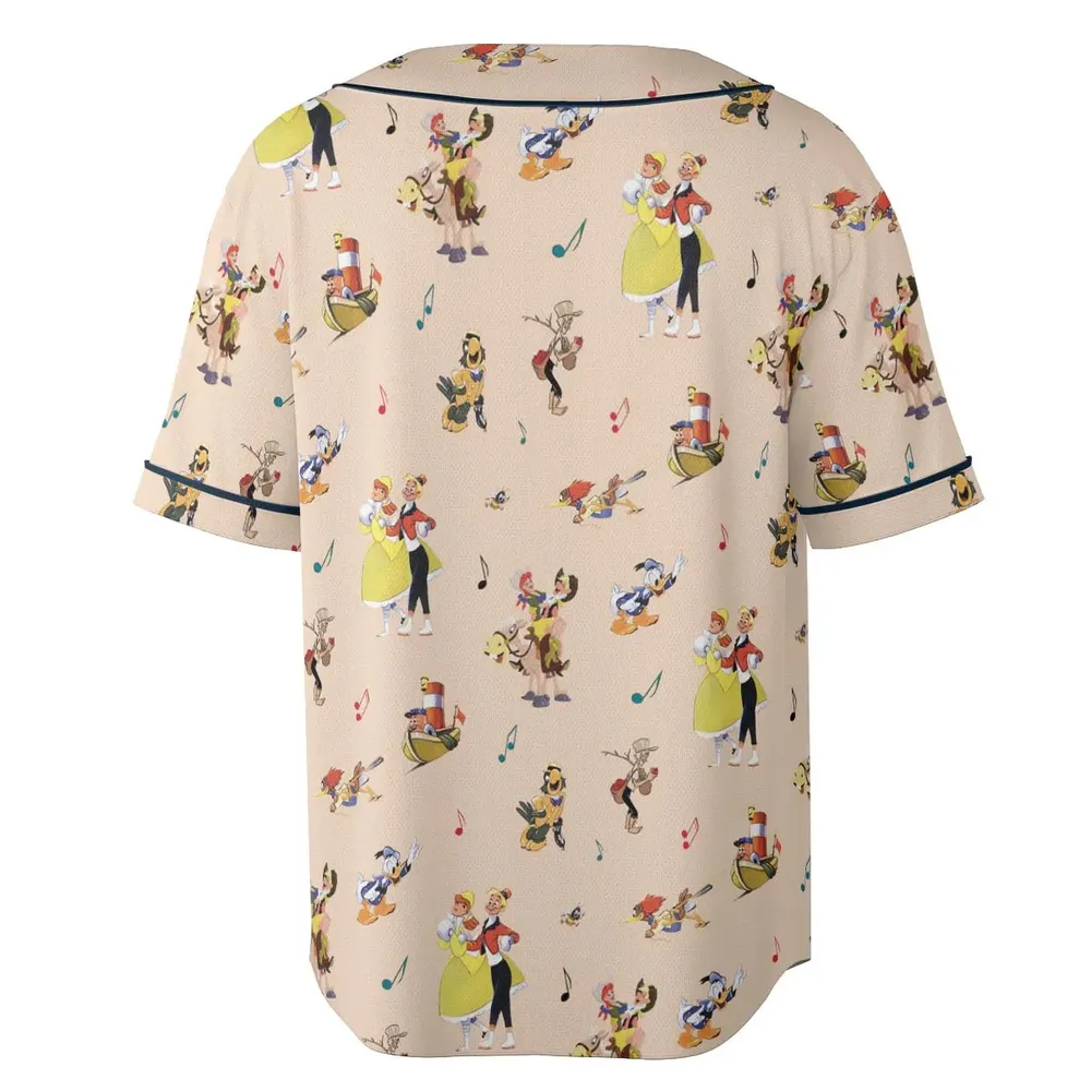 Disney Classics Melody Time Unisex Baseball Jersey - 4