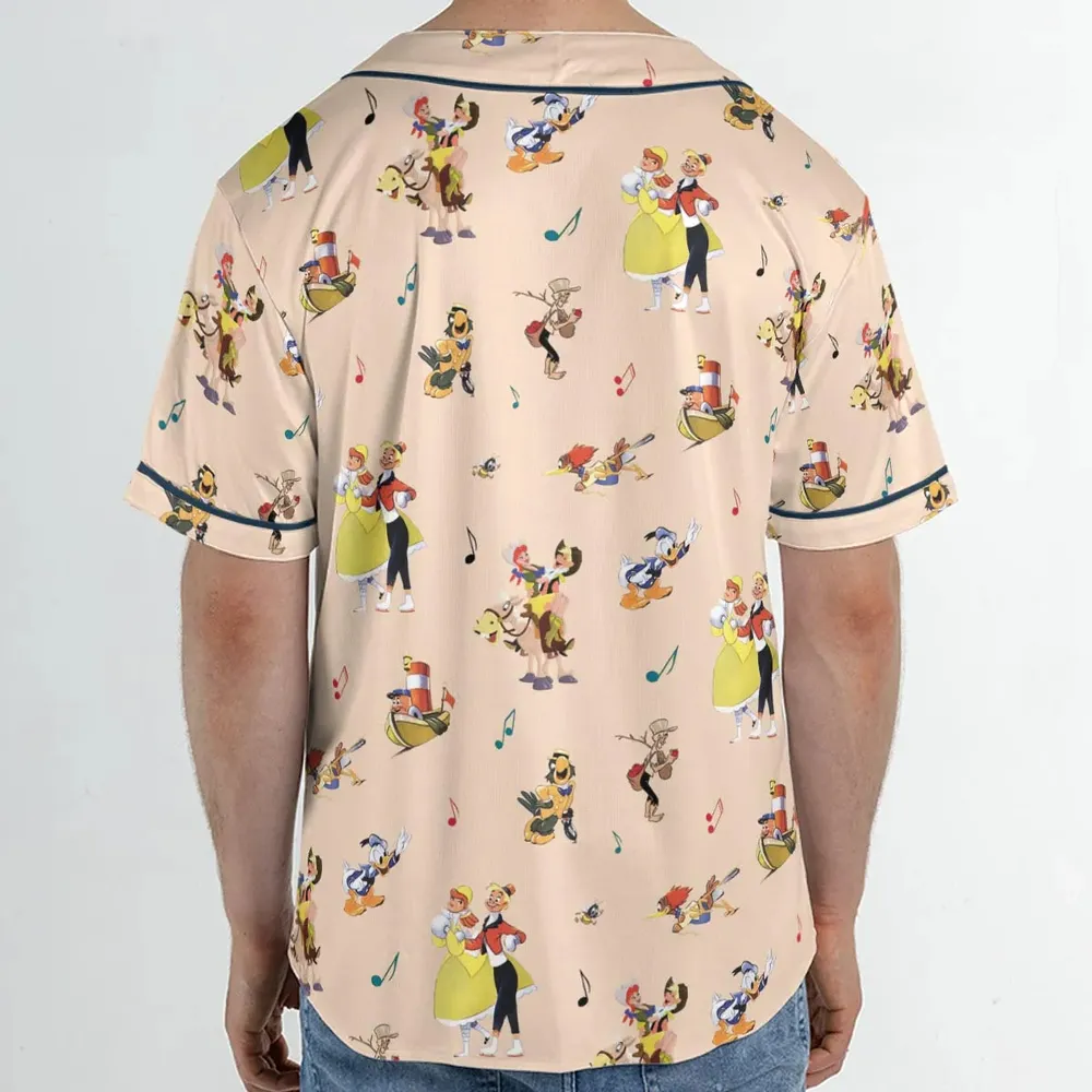 Disney Classics Melody Time Unisex Baseball Jersey - 2