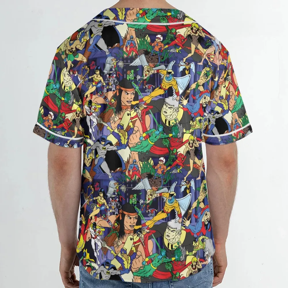 Super TV Heroes HB Unisex Baseball Jersey - 2
