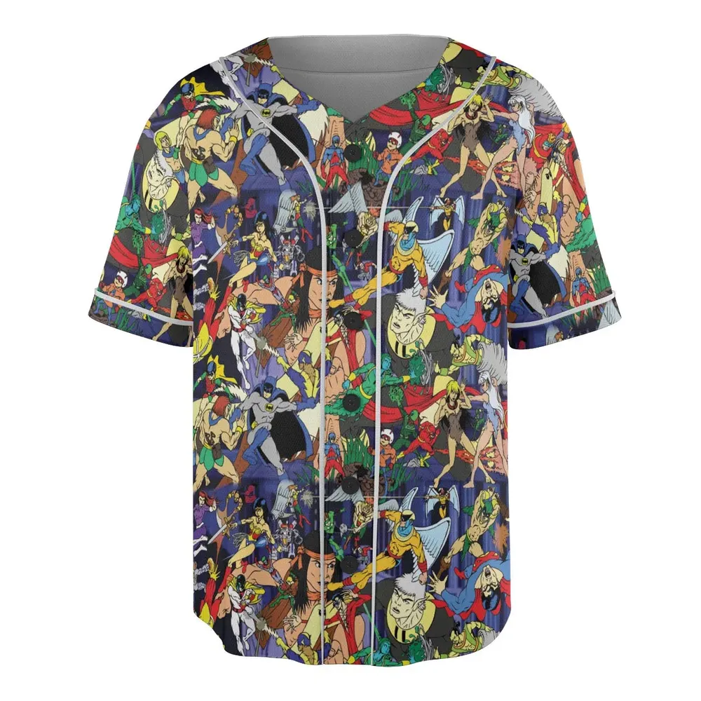 Super TV Heroes HB Unisex Baseball Jersey - 3
