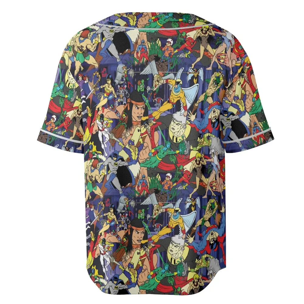 Super TV Heroes HB Unisex Baseball Jersey - 4