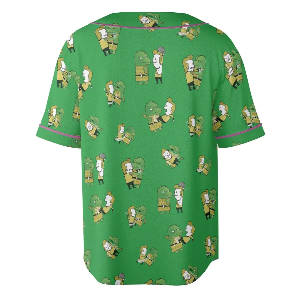 Kirk-Fu With Gorn Star Trek Unisex Baseball Jersey - 4