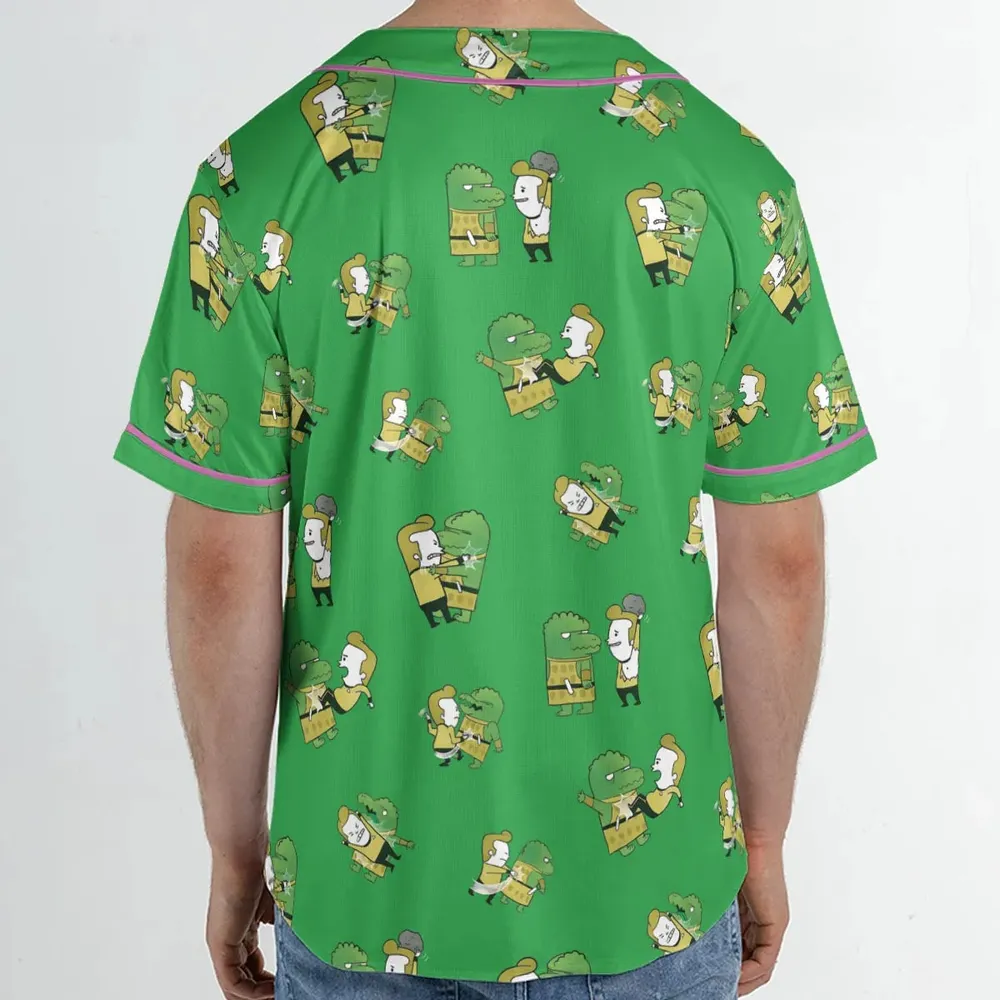 Kirk-Fu With Gorn Star Trek Unisex Baseball Jersey - 2
