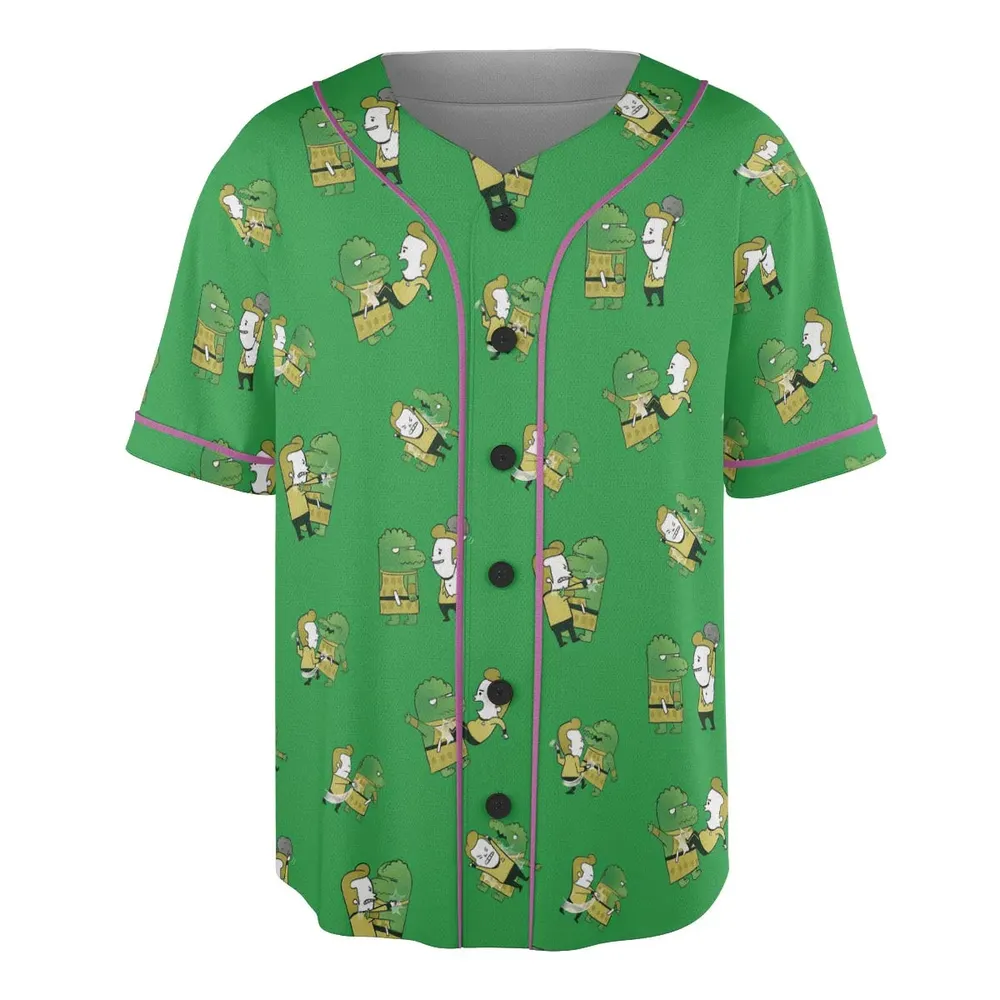 Kirk-Fu With Gorn Star Trek Unisex Baseball Jersey - 3