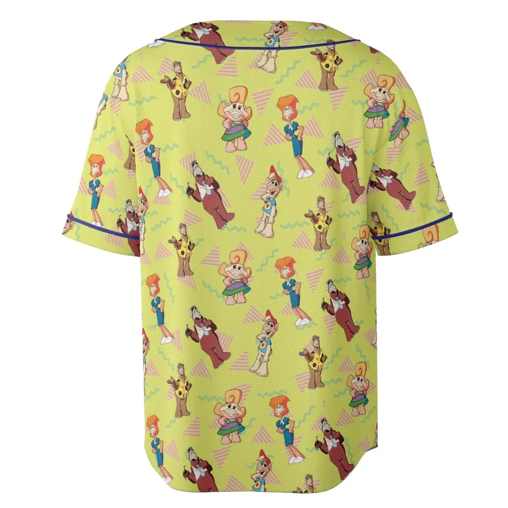 Alf Tales Characters Unisex Baseball Jersey - 4