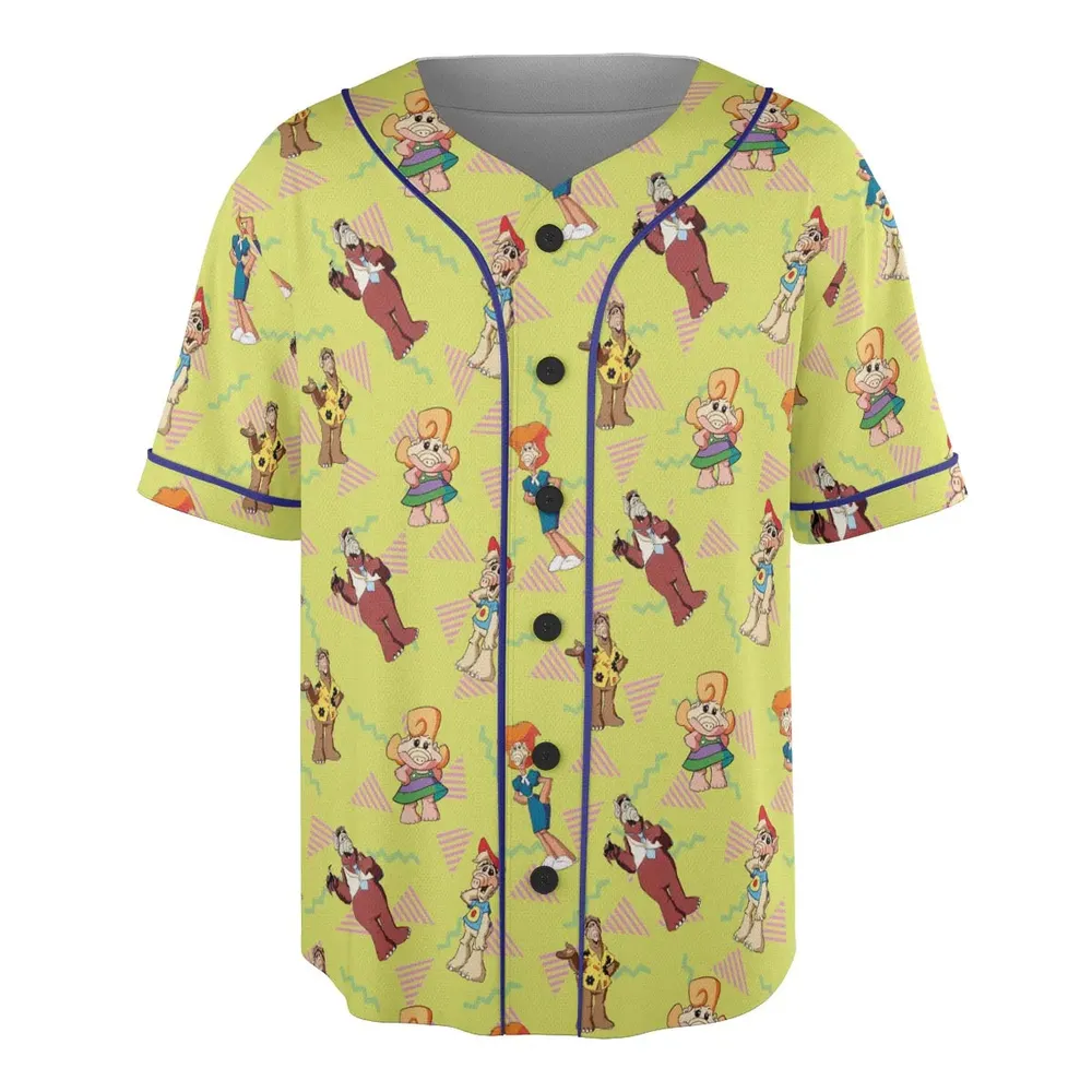 Alf Tales Characters Unisex Baseball Jersey - 3