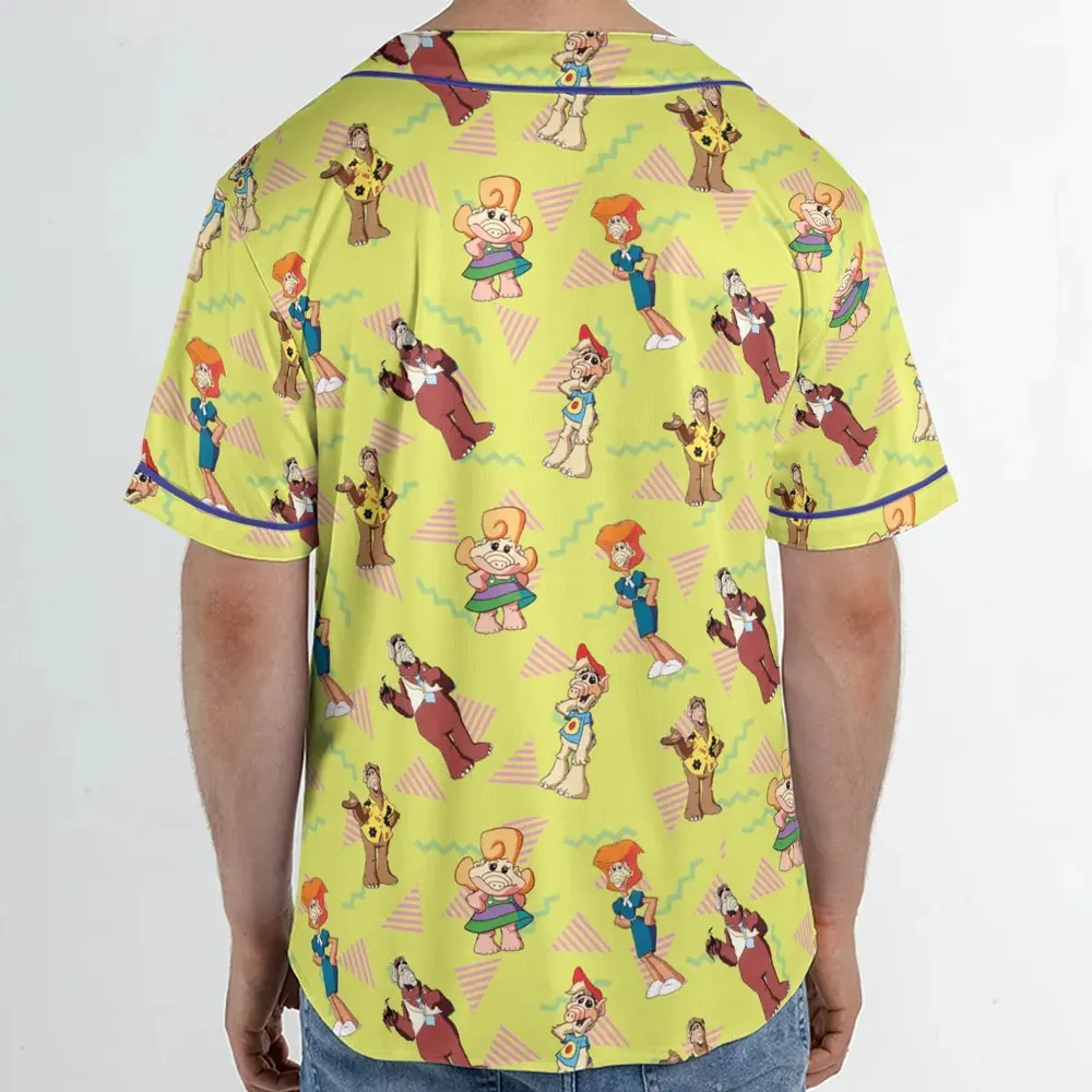 Alf Tales Characters Unisex Baseball Jersey - 2