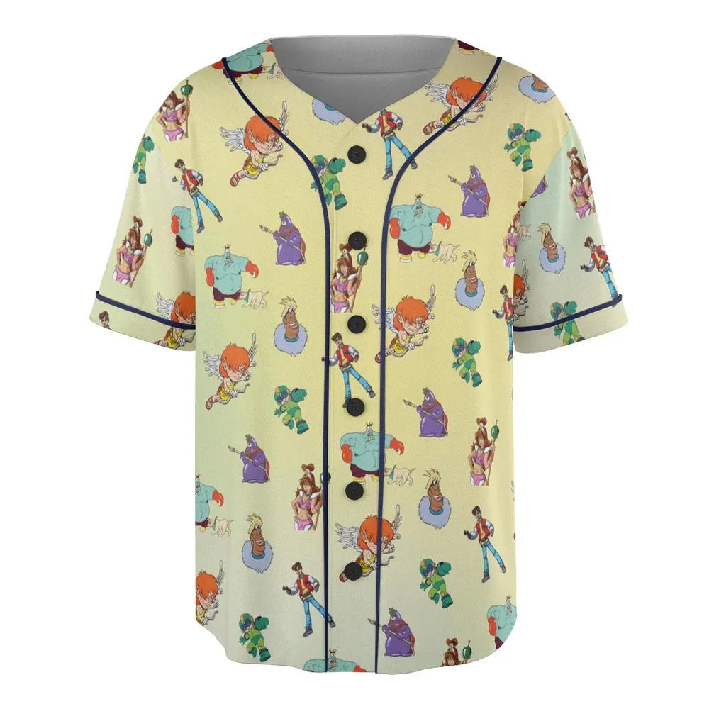 80s Captain N: The Game Master Characters Unisex Baseball Jersey - 3