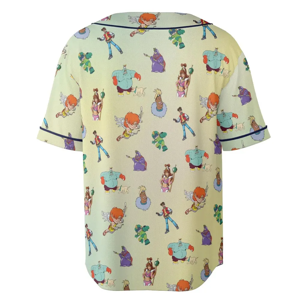 80s Captain N: The Game Master Characters Unisex Baseball Jersey - 4