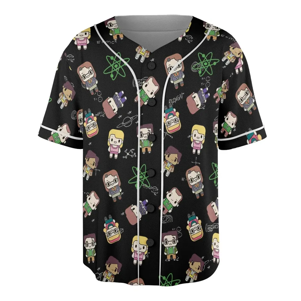 Geeky Bazinga The Big Bang Theory Unisex Baseball Jersey - 3