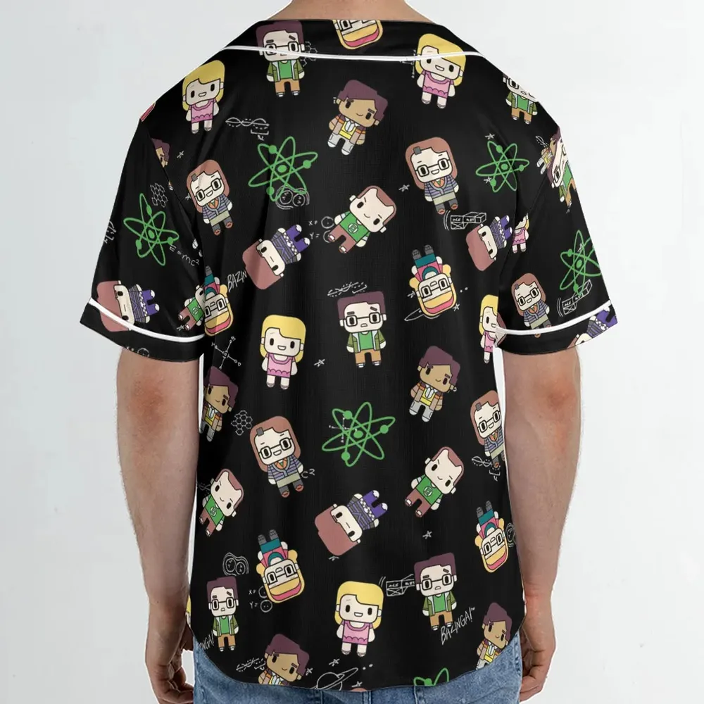 Geeky Bazinga The Big Bang Theory Unisex Baseball Jersey - 2