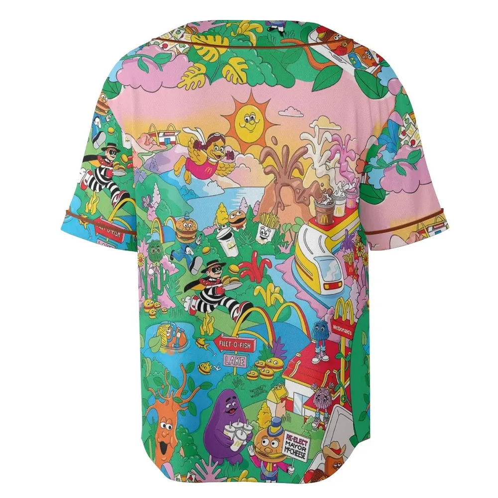Foodland Mcdonaldland Unisex Baseball Jersey - 4