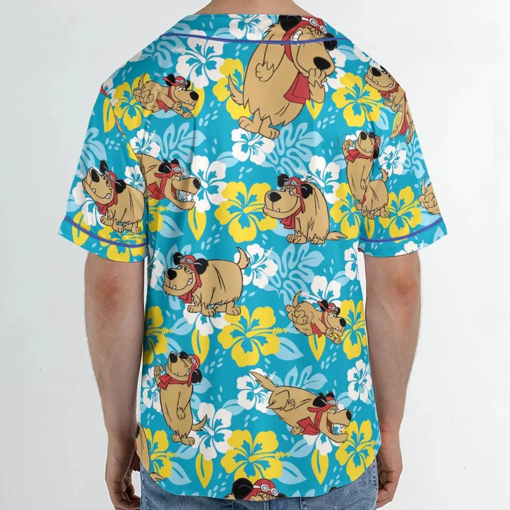 Bad Dog Muttley Wacky Races Unisex Baseball Jersey - 2