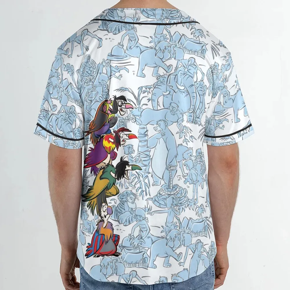 The Vultures The Jungle Book Unisex Baseball Jersey - 2