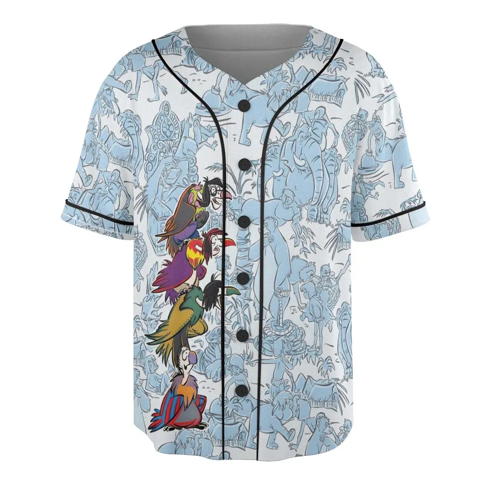 The Vultures The Jungle Book Unisex Baseball Jersey - 3