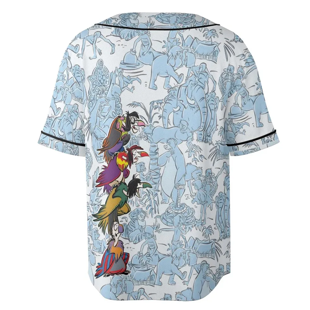 The Vultures The Jungle Book Unisex Baseball Jersey - 4