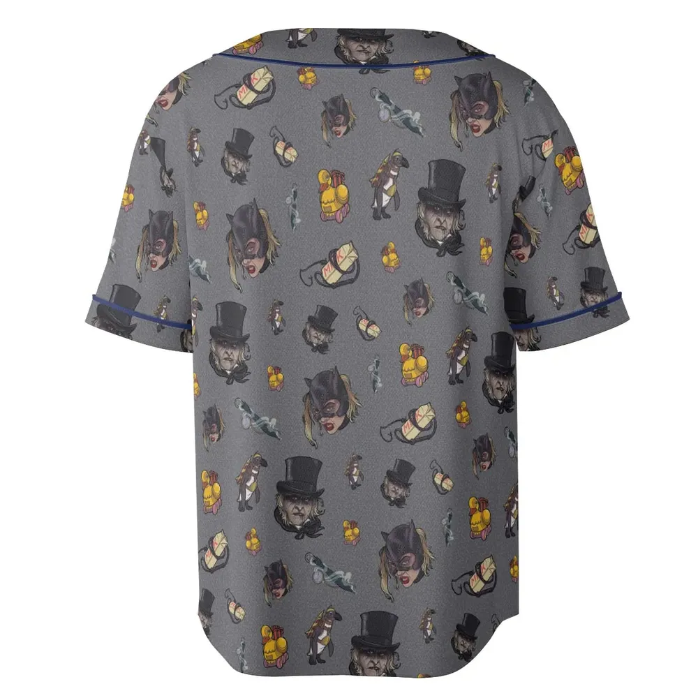 90s Returns Penguin and Catwoman Unisex Baseball Jersey - 4