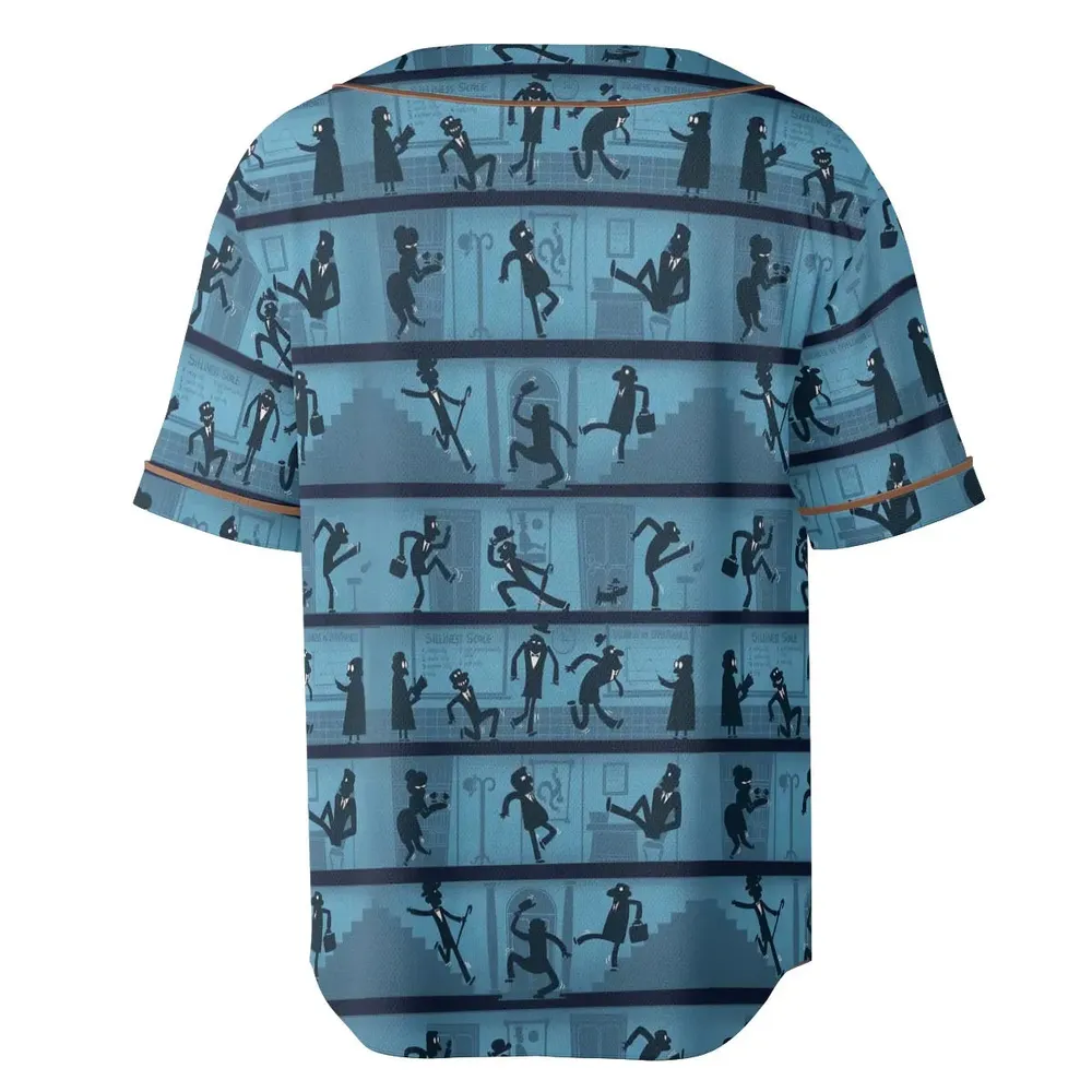 Walking In The Darkness Silly Walks Unisex Baseball Jersey - 4