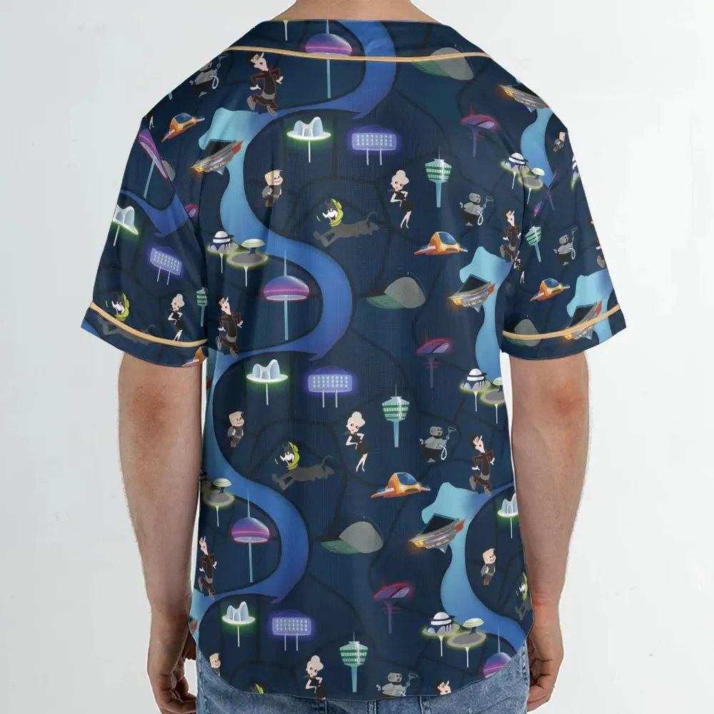 City of The Future The Jetsons Unisex Baseball Jersey - 2