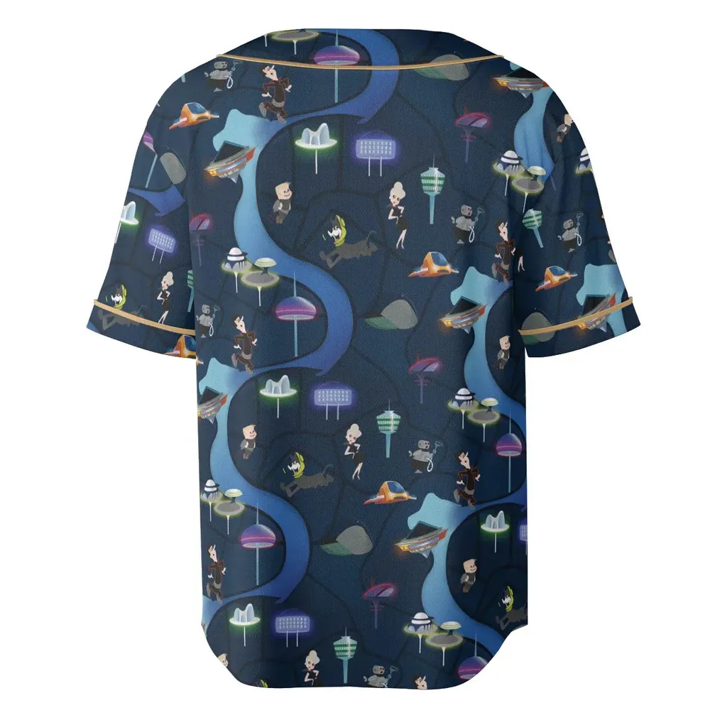 City of The Future The Jetsons Unisex Baseball Jersey - 4